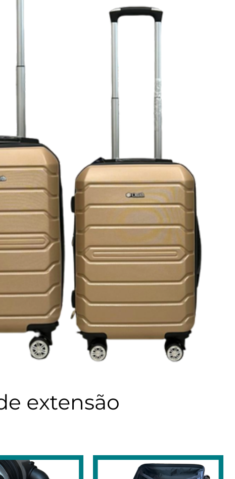 Mala Grande 26" (23kg) ABS Expansível Rodas 360° e Cadeado TSA